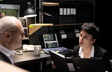 How CSI's law enforcement background shapes its investigative methodology